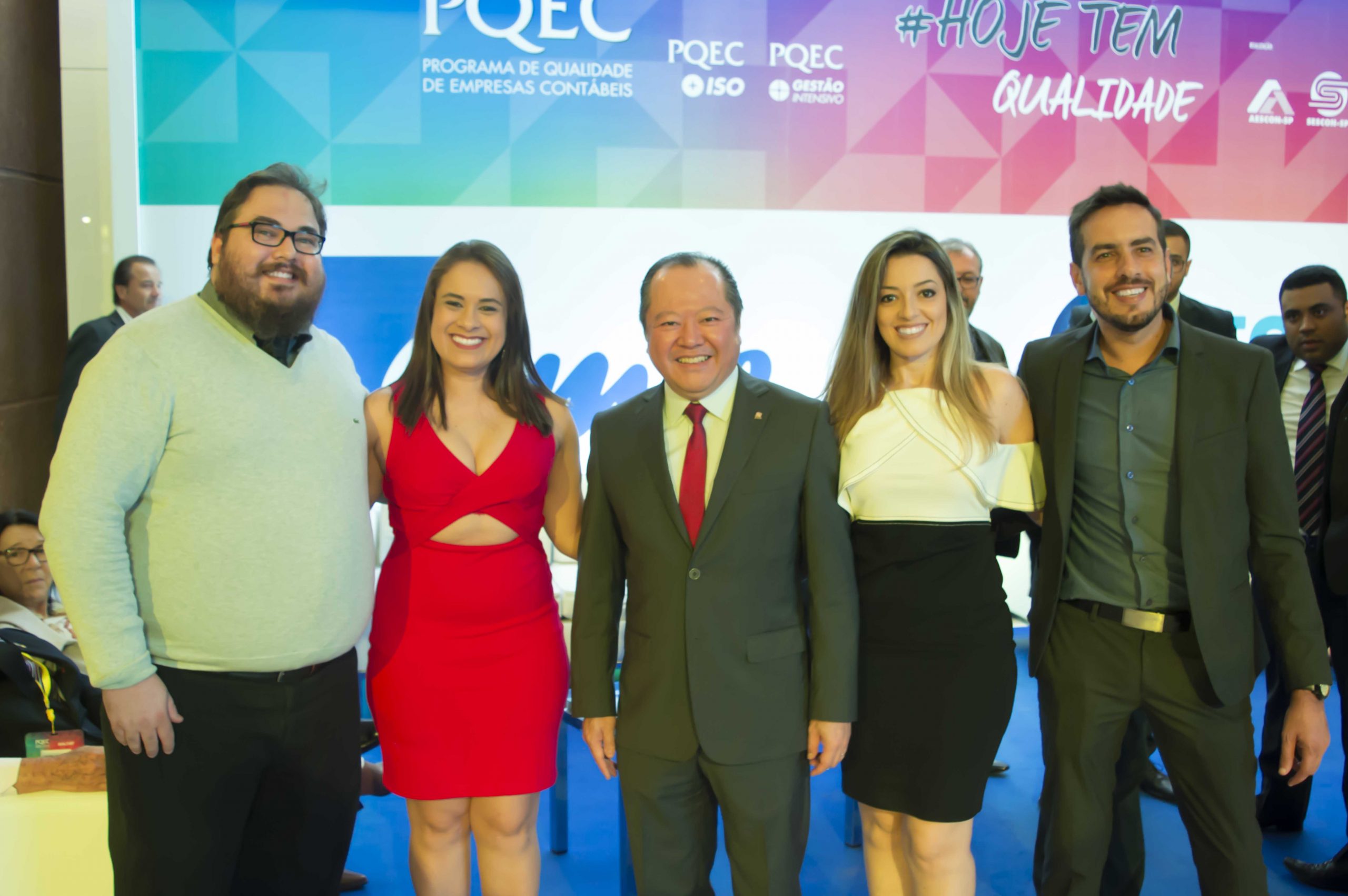 Equipe Omie e Márcio Shimomoto, presidente do Sescon SP no PQEC 2017.