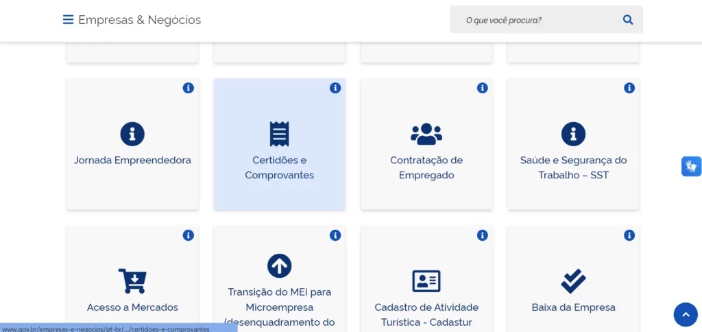 certidoes e comprovantes